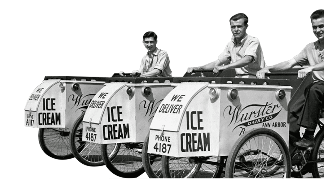 People with ice cream