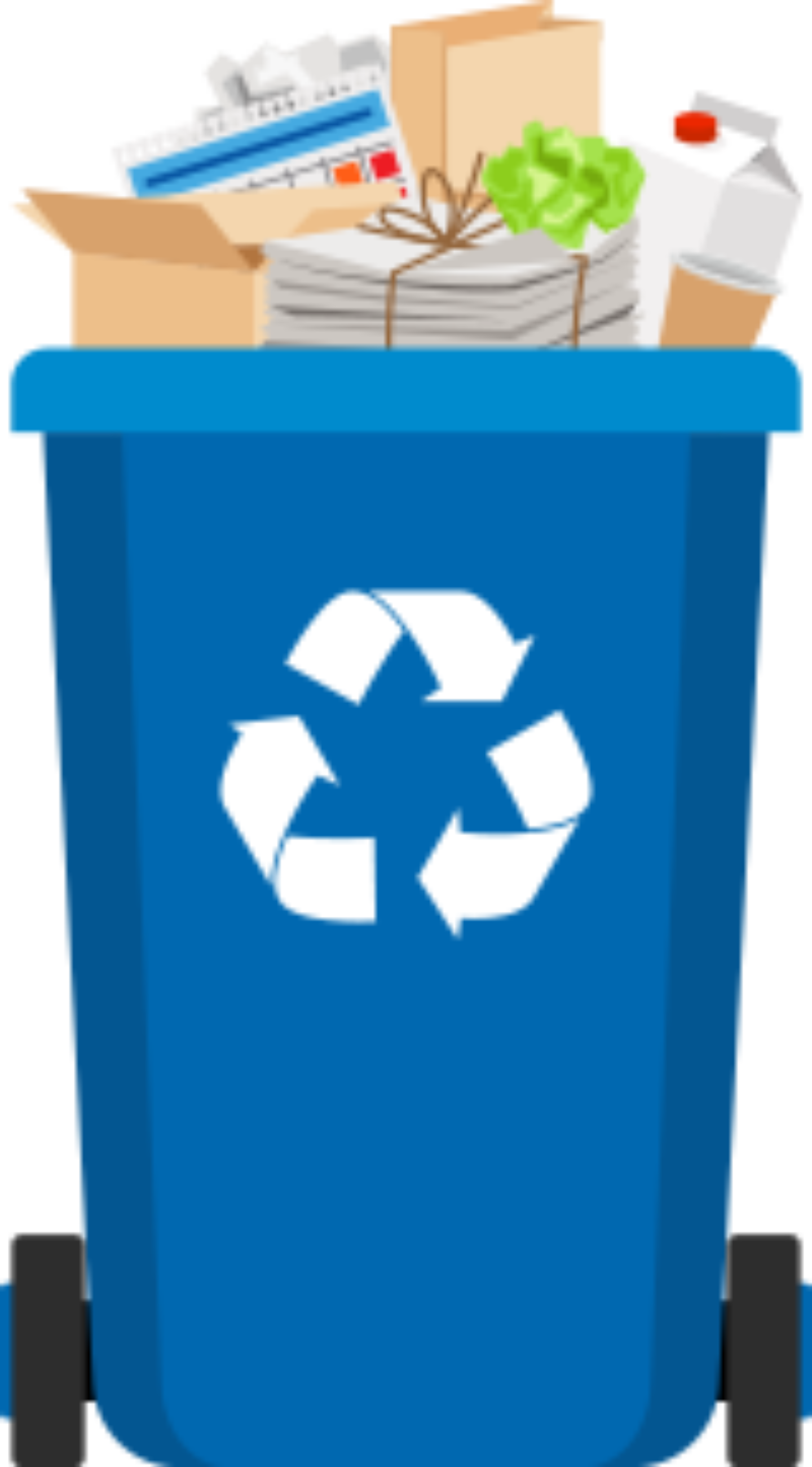 Sampah plastik dan kardus