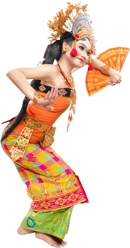 Women do traditional bali dance