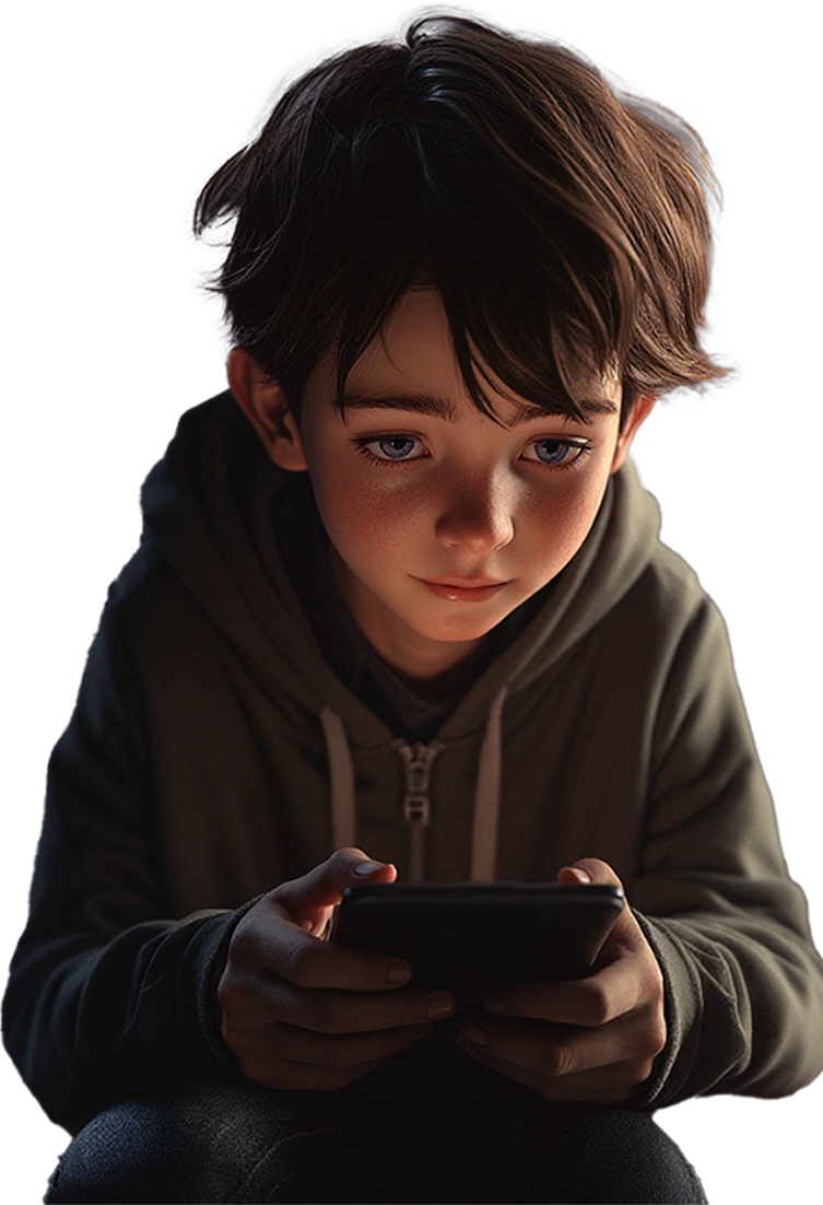 Child with Phone