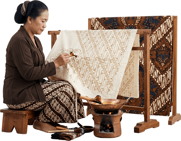 Pengrajin batik di era kolonial dan kemerdekaan